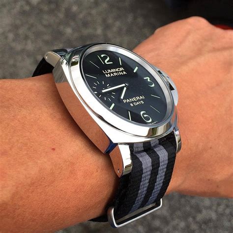 what size strap for a panerai|Panerai nato straps.